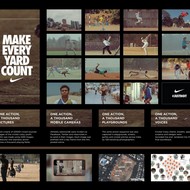 <strong>“Make Every Yard Count”</strong><br /><strong>NIKE INDIA - J. Walter Thompson , Bangalore</strong> <br />Created from 225,000 crowd sourced images submitted by India’s cricket crazy youth. TV reached 13m people online and social media reached 11m more. Possible the most viewed and admired crowd sourced campaign ever.